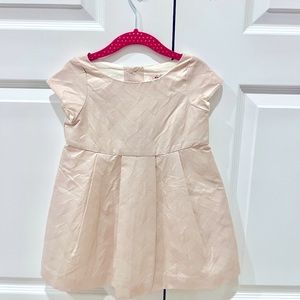 BONPOINT Toddler Girl Metallic blush dress- size 4
